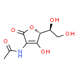 L-Ascorbic acid, 2-(acetylamino)-2-deoxy- (9CI) Structure