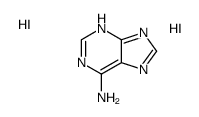 7H-purin-6-amine,dihydroiodide结构式