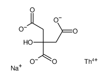 sodium,2-hydroxypropane-1,2,3-tricarboxylate,thorium(4+) Structure