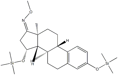 3,15β-Bis[(trimethylsilyl)oxy]estra-1,3,5(10)-trien-17-one O-methyl oxime Structure
