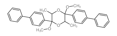 1,4-Dioxane,2,5-bis([1,1'-biphenyl]-4-yl)-2,5-dimethoxy-3,6-dimethyl-结构式