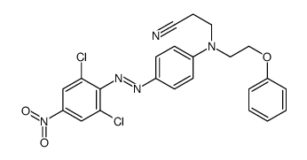 3-[[4-[(2,6-dichloro-4-nitrophenyl)azo]phenyl](2-phenoxyethyl)amino]propiononitrile Structure