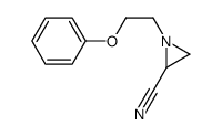 1-(2-phenoxyethyl)aziridine-2-carbonitrile结构式
