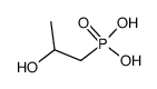 (R,S)-(2-Hydroxypropyl)phosphonsaeure Structure