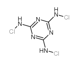 Trichloromelamine Structure