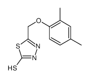 5-[(2,4-dimethylphenoxy)methyl]-3H-1,3,4-thiadiazole-2-thione结构式