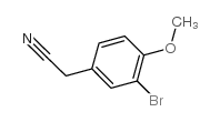 3-溴-4-甲氧基苄腈结构式