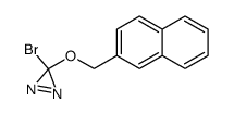 3-(2-naphthylmethoxy)-3-bromoaziridine结构式