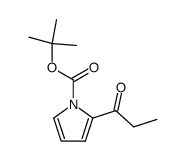 1-(1-tert-butyloxycarbonyl-1-azacyclopenta-2,4-dien-2-yl)-1-propanone Structure