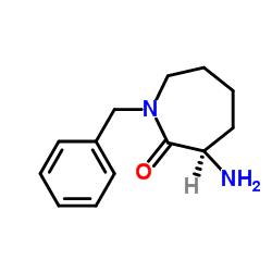 (R)-3-氨基-1-苄基氮杂环庚烷-2-酮结构式