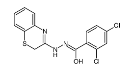 Benzoic acid, 2,4-dichloro-, 2-(2H-1,4-benzothiazin-3-yl)hydrazide结构式