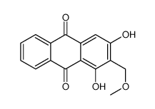 1,3-DIHYDROXY-2-METHOXYMETHYLANTHRAQUINONE结构式