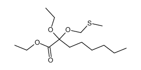 ethyl 2-ethoxy-2-((methylthio)methoxy)octanoate结构式