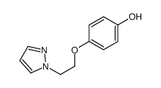 4-(2-pyrazol-1-ylethoxy)phenol结构式