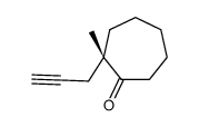 (2S)-2-methyl-2-prop-2-ynylcycloheptan-1-one Structure