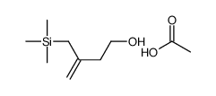 acetic acid,3-(trimethylsilylmethyl)but-3-en-1-ol结构式