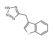 5-苯并[b]噻吩-3-甲基-2H-四唑结构式