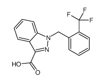 1-[[2-(trifluoromethyl)phenyl]methyl]indazole-3-carboxylic acid结构式