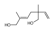 5-ethenyl-2,5-dimethylhex-2-ene-1,6-diol结构式