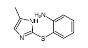 2-[(5-methyl-1H-imidazol-2-yl)sulfanyl]aniline结构式