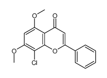 8-chloro-5,7-dimethoxy-2-phenylchromen-4-one结构式