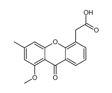 2-(8-Methoxy-6-methyl-9-oxo-9H-xanthen-4-yl)acetic acid结构式