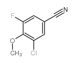 3-chloro-5-fluoro-4-methoxybenzonitrile structure