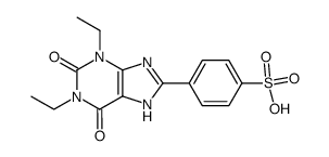 4-(1,3-diethyl-2,3,6,7-tetrahydro-2,6-dioxo-1H-purin-8-yl)benzenesulfonic acid结构式