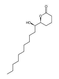 (5R,6S)-5,6-Dihydroxyhexadecanoic acid 1,5-lactone Structure