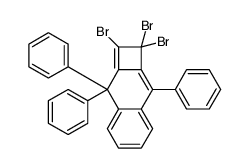 1,1,2-tribromo-3,3,8-triphenylcyclobuta[b]naphthalene结构式