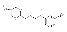 3'-CYANO-4-(5,5-DIMETHYL-1,3-DIOXAN-2-YL)BUTYROPHENONE结构式