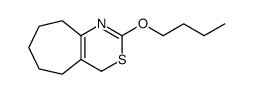 2-butoxy-4,5,6,7,8,9-hexahydrocyclohepta[d][1,3]thiazine结构式