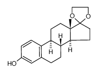 Estrone 17-Ethylene Ketal结构式