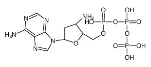 [[(2S,3S,5R)-3-amino-5-(6-aminopurin-9-yl)oxolan-2-yl]methoxy-hydroxyphosphoryl] phosphono hydrogen phosphate Structure
