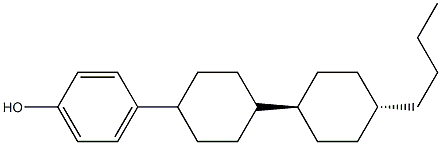 4-[(反,反)-4'-丁基[1,1'-联环己烷]-4-基]苯酚结构式