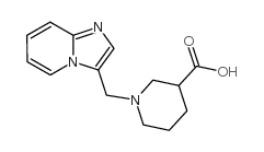 1-咪唑并[1,2-a]吡啶-3-甲基哌啶-3-羧酸结构式