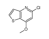 5-氯-7-甲氧基噻吩并[3,2-b]吡啶结构式