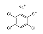 sodium 2,4,5-trichlorobenzenethiolate Structure