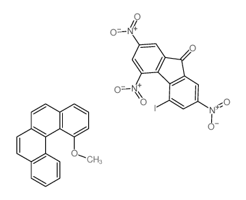 4-iodo-2,5,7-trinitrofluoren-9-one,1-methoxybenzo[c]phenanthrene结构式