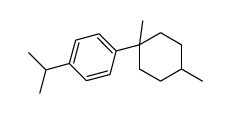 1-(1,4-dimethylcyclohexyl)-4-propan-2-ylbenzene结构式