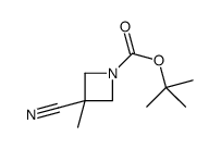 3-氰基-3-甲基氮杂丁烷-1-羧酸叔丁酯结构式