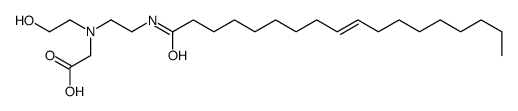 (Z)-N-(2-hydroxyethyl)-N-[2-[(1-oxo-9-octadecenyl)amino]ethyl]glycine结构式