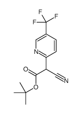 tert-butyl 2-cyano-2-[5-(trifluoromethyl)pyridin-2-yl]acetate Structure