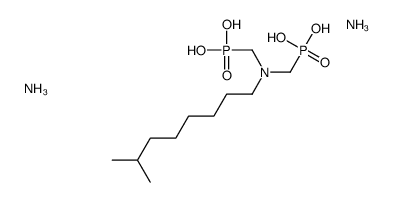 diammonium dihydrogen [(isononylimino)bis(methylene)]bisphosphonate structure