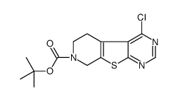 tert-Butyl 4-chloro-5,6-dihydropyrido[4',3':4,5]thieno[2,3-d]pyrimidine-7(8H)-carboxylate Structure