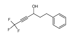 6,6,6-Trifluoro-1-phenyl-4-hexyn-3-ol结构式