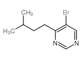 5-溴-4-异戊基嘧啶结构式