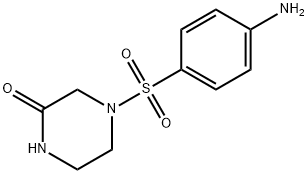 4-[(4-氨基苯基)磺酰基]哌嗪-2-酮结构式