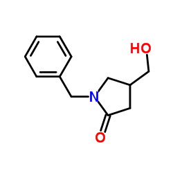 1-苄基-4-甲醇-2-吡咯烷酮结构式