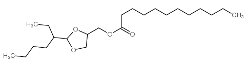 [2-(1-ethylpentyl)-1,3-dioxolan-4-yl]methyl laurate Structure